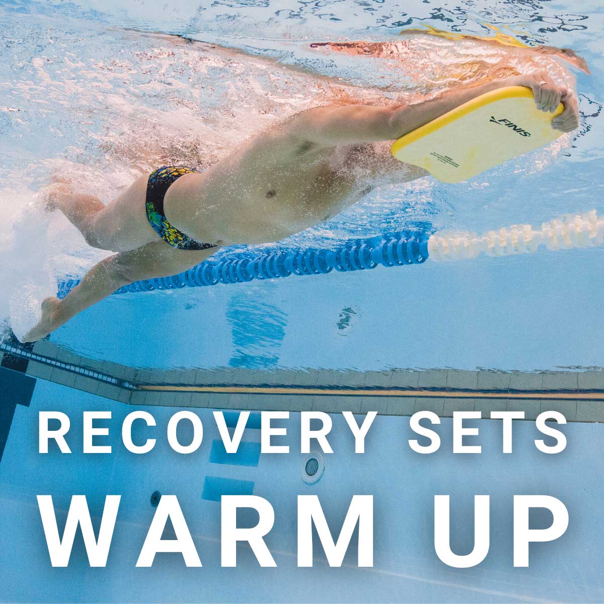 The foam KICKBOARD is perfect for recovery + warm up sets.